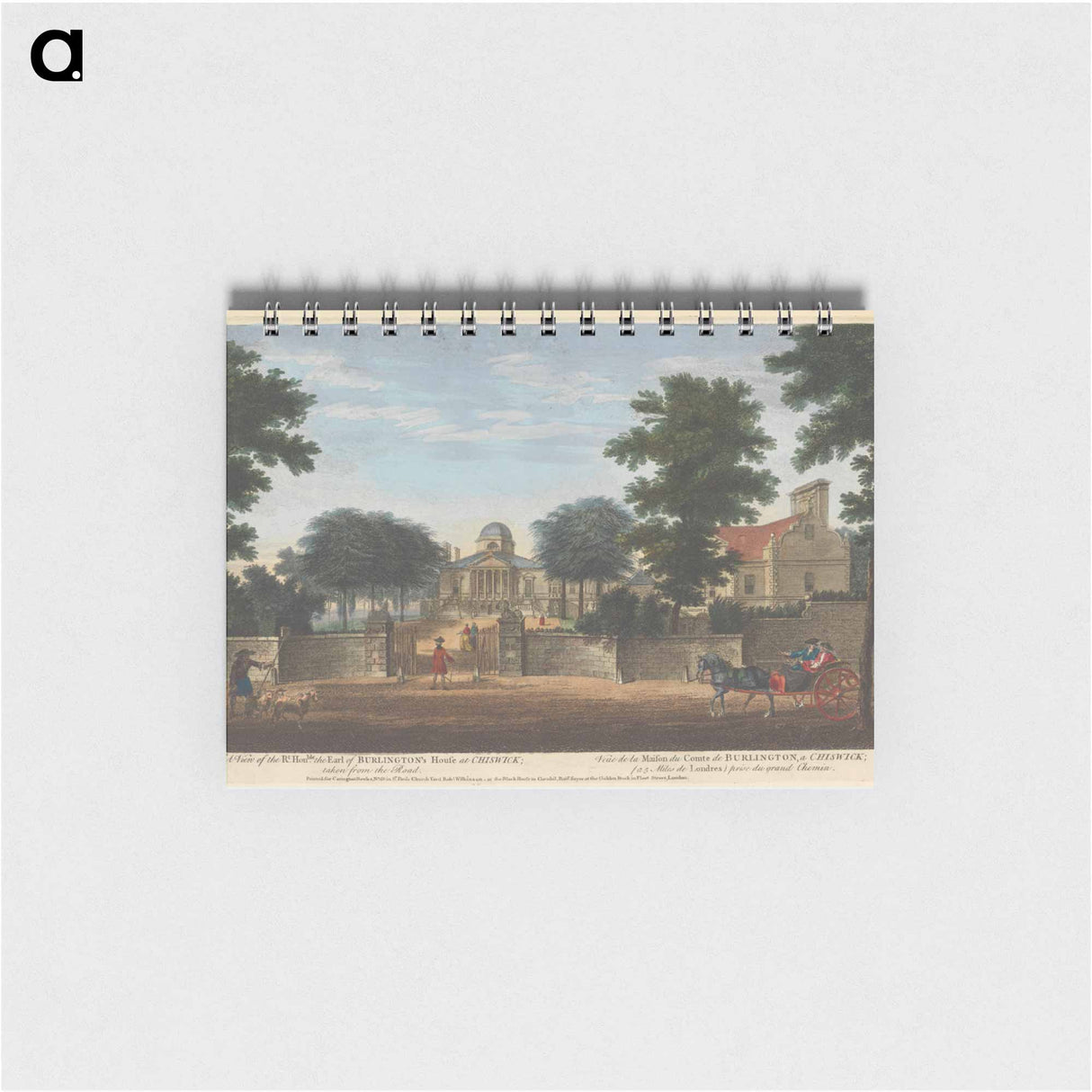 アートメモ帳-A View of the Rt. Hon'ble the Lord of Burlington's House at Chiswick; taken from the Road
 - イェール大学アートギャラリー Memo.