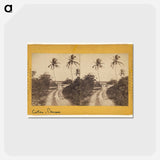 アートポストカード-Colon Road Along the Beach
 - エドワード マイブリッジ Postcard.