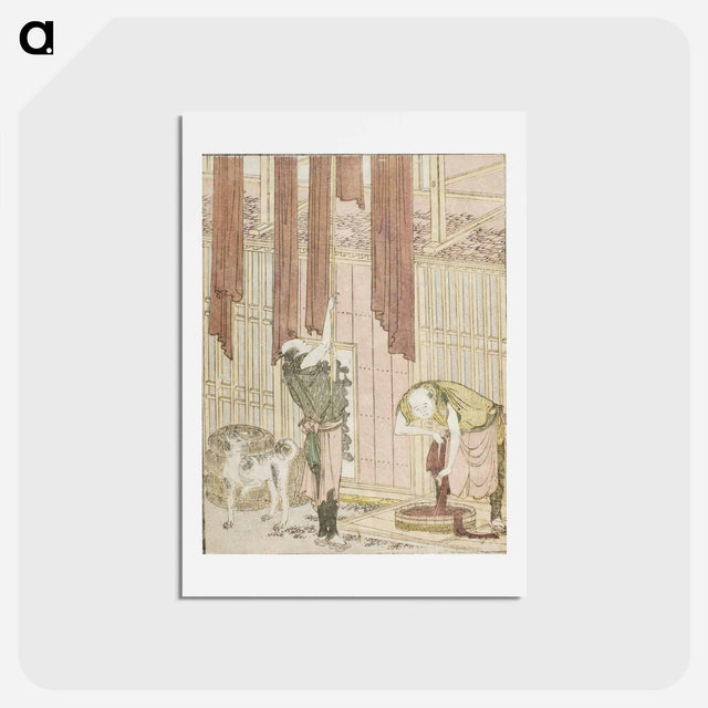 アートポストカード-Dyers - 葛飾 北斎 Postcard.