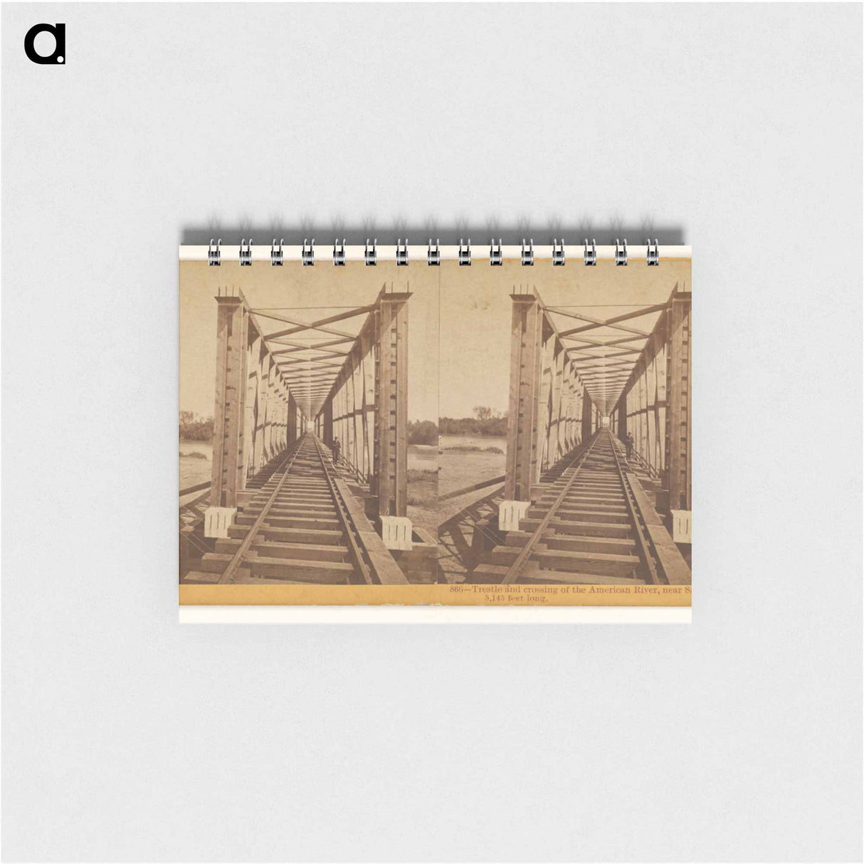 アートメモ帳-American River Trestle
 - エドワード マイブリッジ Memo.