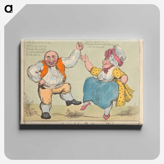 アートパネル-Long Look'd for Come at Last for John Bull and His Wife Stark Mad for Joy!!
 - イェール大学アートギャラリー Canvas.
