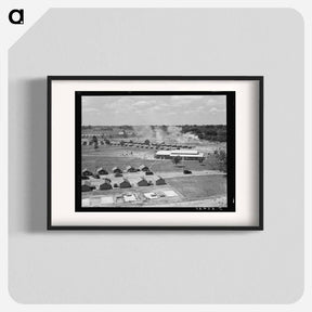 アートポスター-Tulare County, California. Farm Security Administration (FSA) camp for migratory workers at Farmersville. - ドロテア ラング Poster.