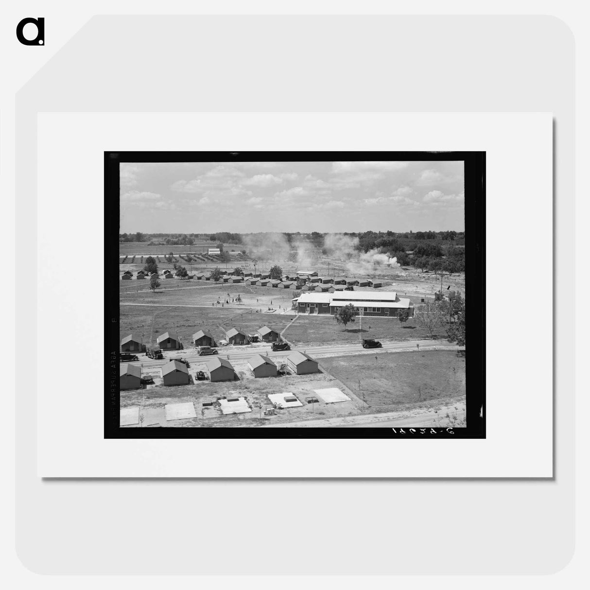 Tulare County, California. Farm Security Administration (FSA) camp for migratory workers at Farmersville. - Dorothea Lange Poster.