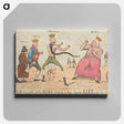 アートパネル-The Prussian Prize-fighter and his Allies attempting to tame Imperial Kate, or, The State of the European Bruisers
 - イェール大学アートギャラリー Canvas.