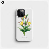 Yellow lady slipper - ピエール ジョゼフ ルドゥーテ Phone Case.