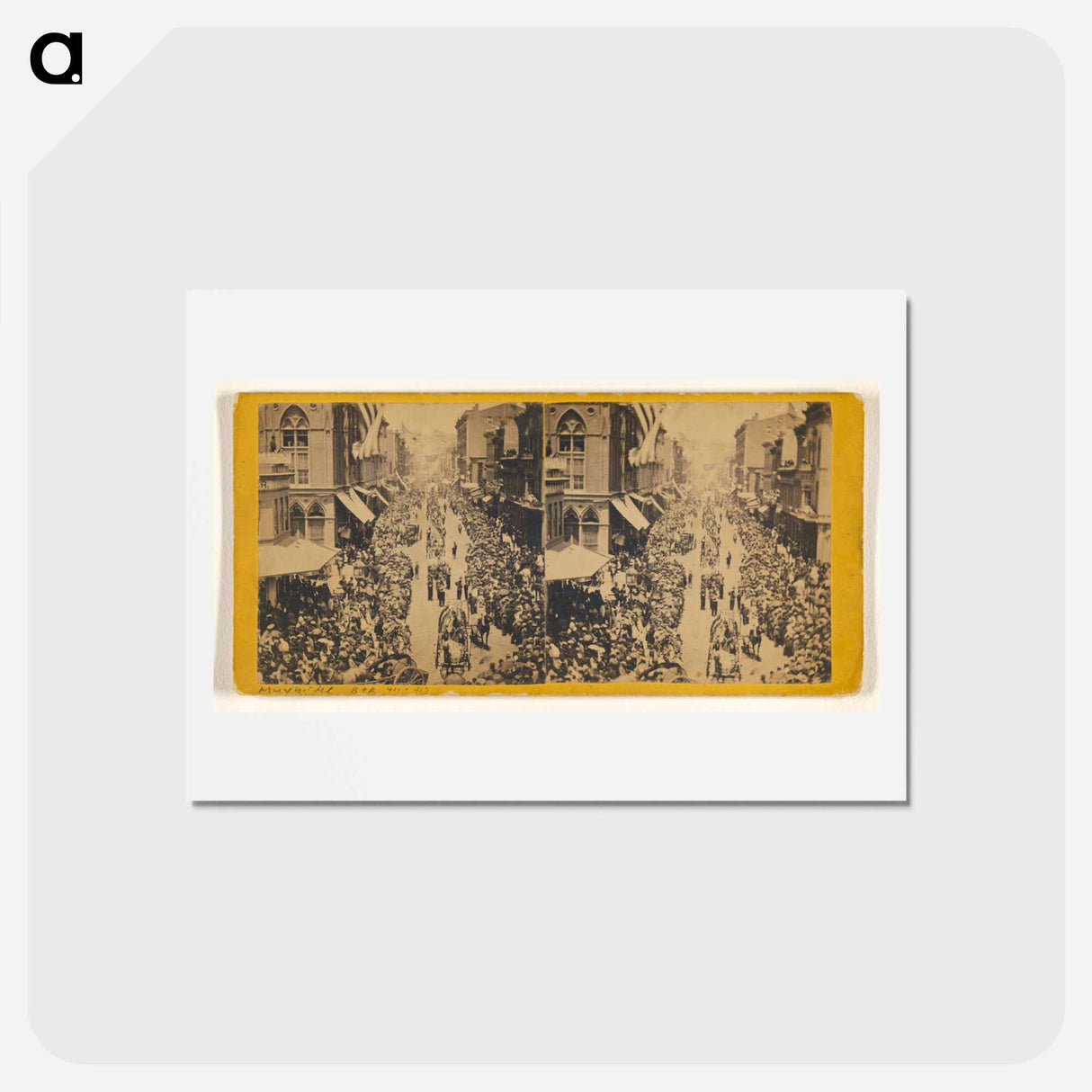 アートポストカード-Montgomery Street, San Francisco
 - エドワード マイブリッジ Postcard.