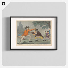アートポスター-The Duel, or Sir Dicky Dab Thro' and Thrl' The Captain
 - イェール大学アートギャラリー Poster.