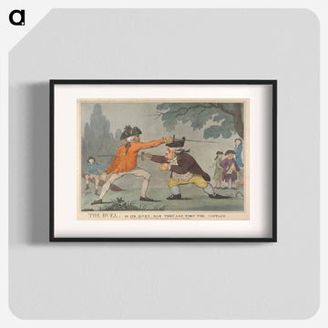 The Duel, or Sir Dicky Dab Thro' and Thrl' The Captain
 - イェール大学アートギャラリー Poster.