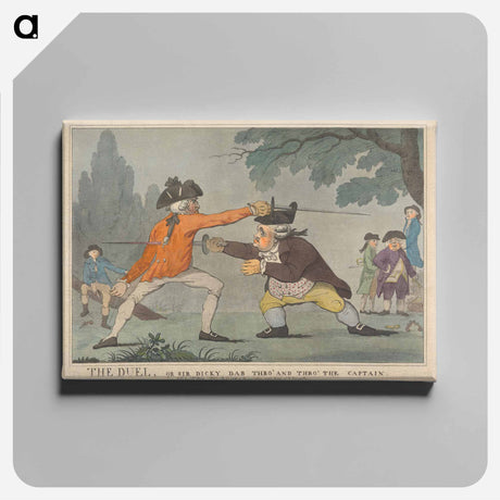 アートパネル-The Duel, or Sir Dicky Dab Thro' and Thrl' The Captain
 - イェール大学アートギャラリー Canvas.