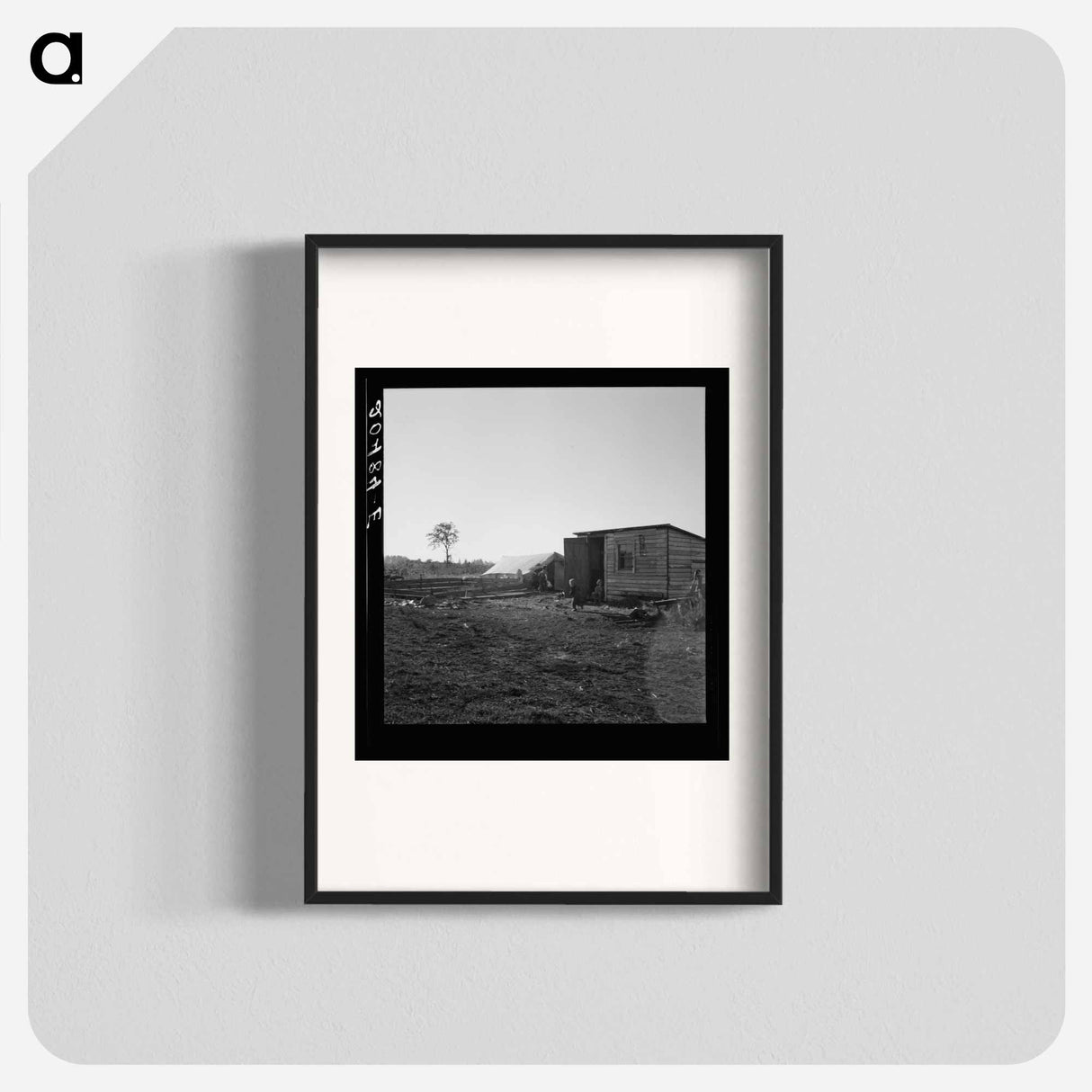 Untitled photo, possibly related to: Oregon, Marion County, near West Stayton. Bean pickers' children in camp at end of day - ドロテア ラング Poster.