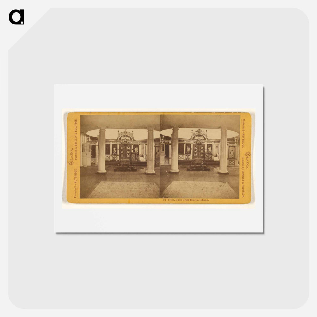 アートポストカード-Sitka, Russo Greek Church, Interior
 - エドワード マイブリッジ Postcard.