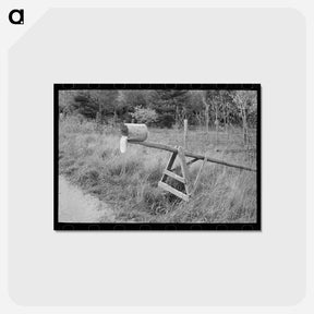 アートポストカード-Cut-Over Farm Mailbox
 - ラッセル リー Postcard.