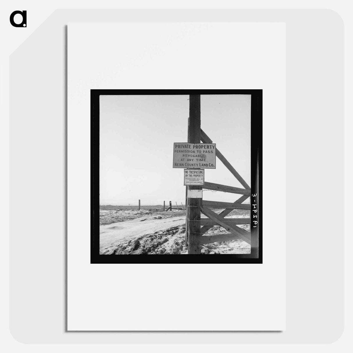 Kern County, California - ドロテア ラング Poster.