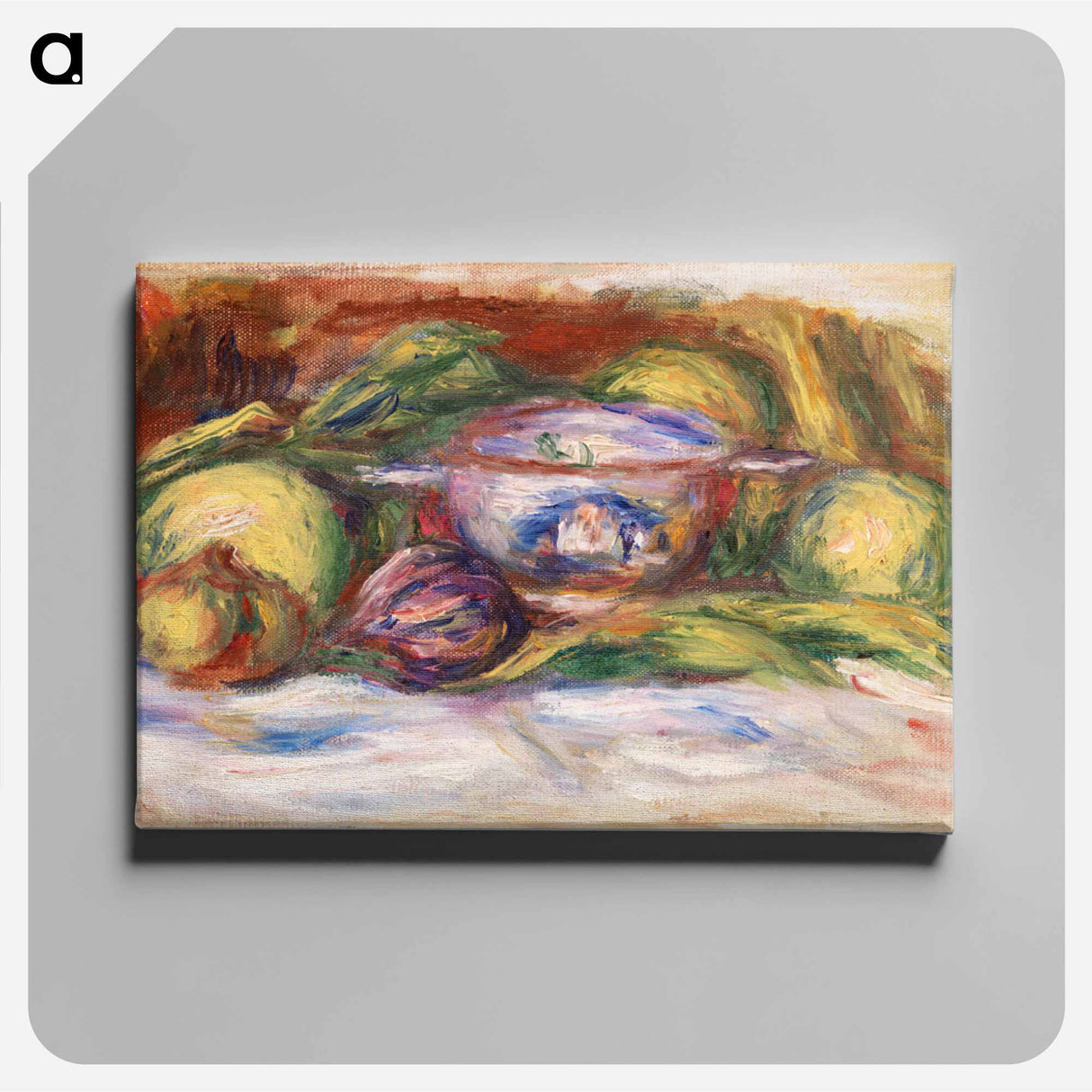 アートパネル-Bowl, Figs, and Apples
 - バーンズ・コレクション Canvas.