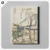 Paper Hair-cord Maker - Katsushika Hokusai Canvas.