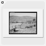 Farmyard in Squaw Creek Valley - Dorothea Lange Poster.