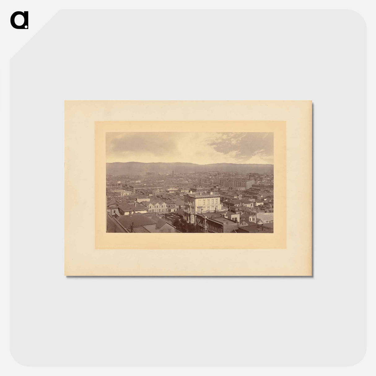 アートポストカード-View Overlooking the City and the Bay
 - エドワード マイブリッジ Postcard.