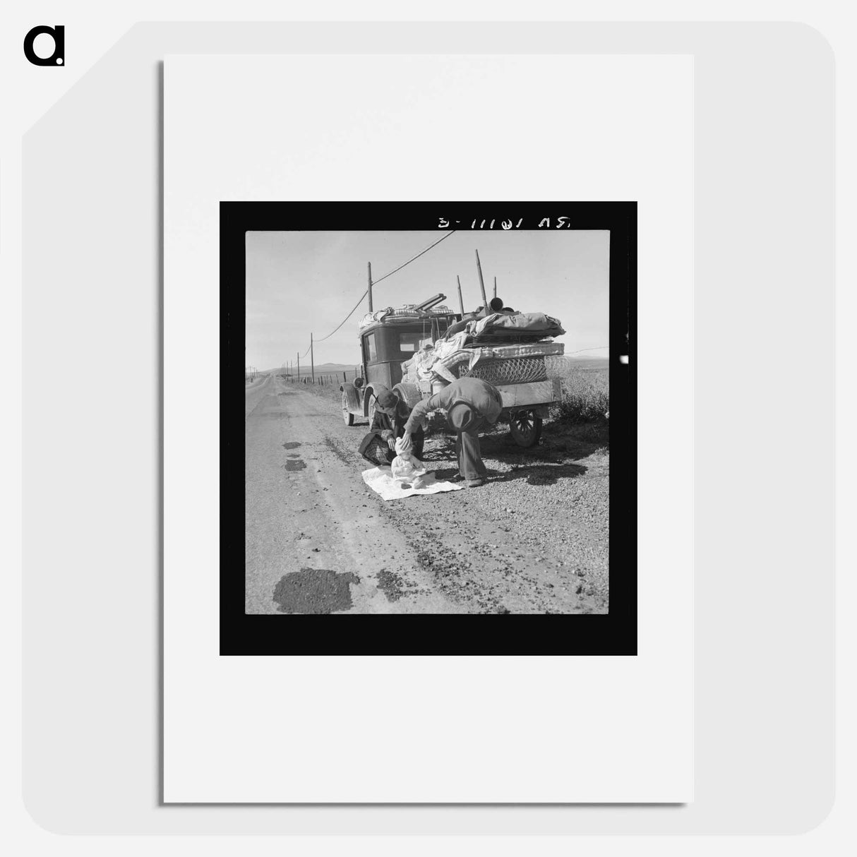 Missouri family of five - Dorothea Lange Poster.