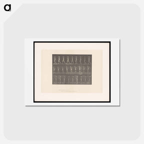 アートポストカード-Man with Rock
 - エドワード マイブリッジ Postcard.