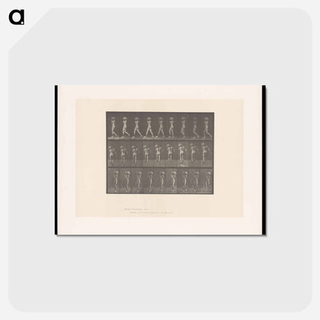 アートポストカード-Man with Rock
 - エドワード マイブリッジ Postcard.