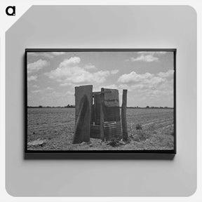 アートパネル-Mules in Barnyard
 - ラッセル リー Canvas.