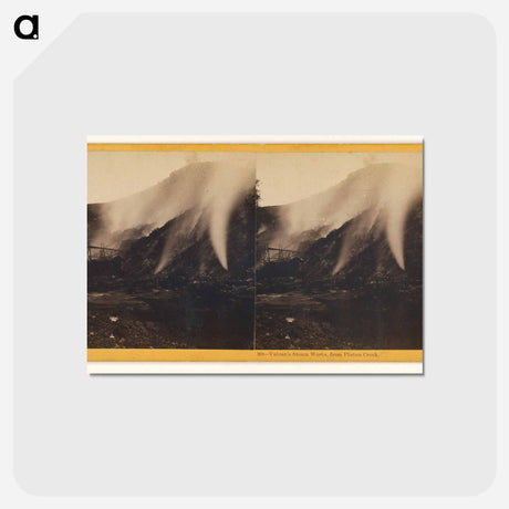 アートポストカード-Vulcan's Steam Works, from Pluton Creek
 - エドワード マイブリッジ Postcard.