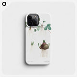 Botanical roots - Pierre Joseph Redouté Phone Case.