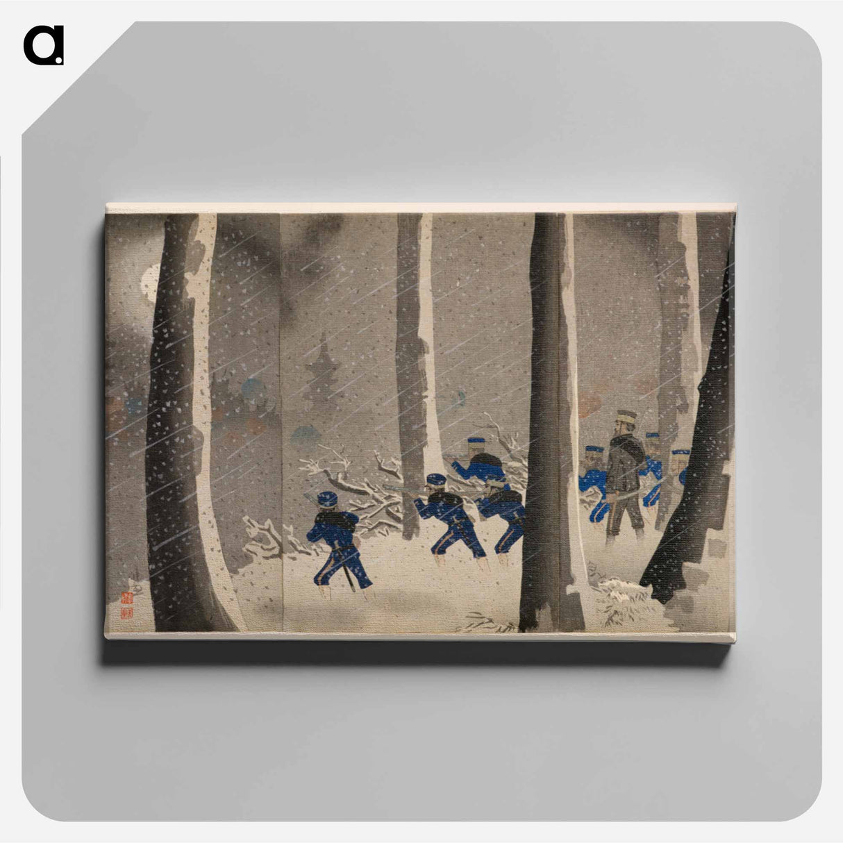 アートパネル-Great Fierce Battle in the Snow near Niuzhuang
 - セントルイス美術館 Canvas.