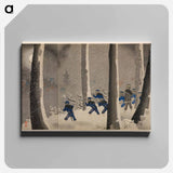 アートパネル-Great Fierce Battle in the Snow near Niuzhuang
 - セントルイス美術館 Canvas.