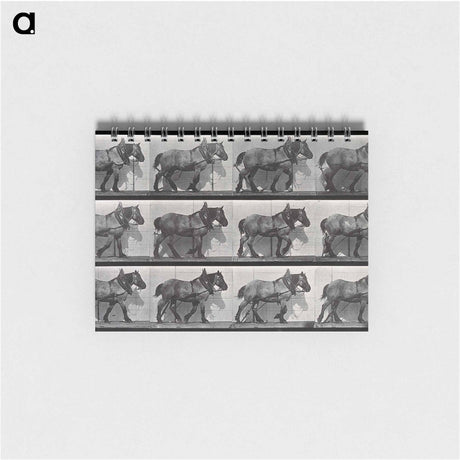 アートメモ帳-Cart-Horse Walking
 - エドワード マイブリッジ Memo.