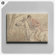アートパネル-Hark: Startled Horse and Alert Rider
 - イェール大学アートギャラリー Canvas.