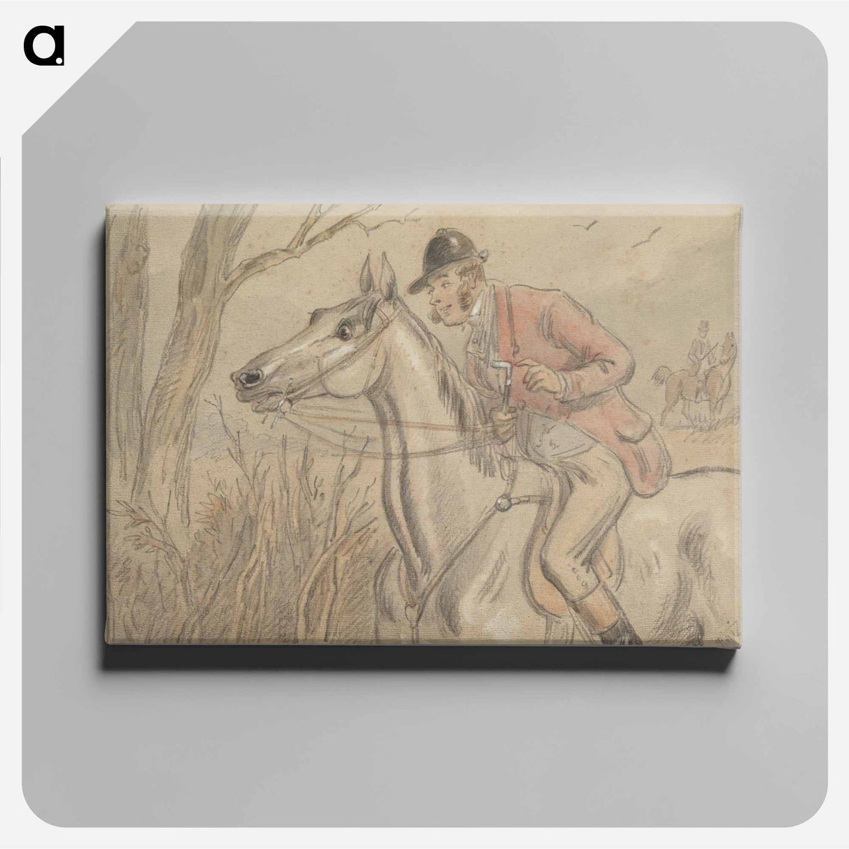 アートパネル-Hark: Startled Horse and Alert Rider
 - イェール大学アートギャラリー Canvas.