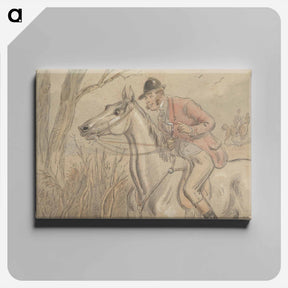 アートパネル-Hark: Startled Horse and Alert Rider
 - イェール大学アートギャラリー Canvas.