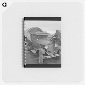 アートメモ帳-Truck, baby parked on front seat. - ドロテア ラング Memo.