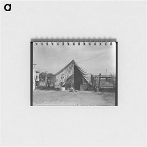 アートメモ帳-Home of a family of native Californians, migratory workers. - ドロテア ラング Memo.
