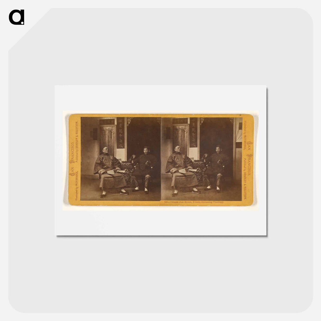 アートポストカード-Chinese Joss House
 - エドワード マイブリッジ Postcard.