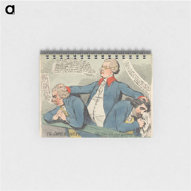 アートメモ帳-The Impeachment, - or - "The Father of the Gang, Turn'd Kings-Evidence"
 - イェール大学アートギャラリー Memo.