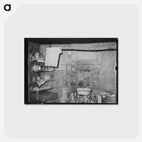 アートポストカード-Kitchen of Tenant Farmer
 - ラッセル リー Postcard.