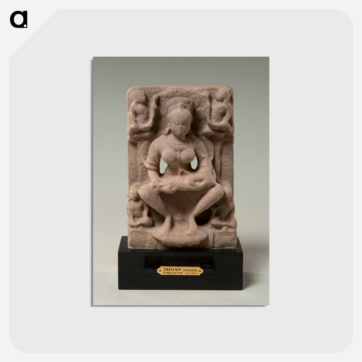 アートポストカード-Seated Female Deity
 - バーンズ・コレクション Postcard.