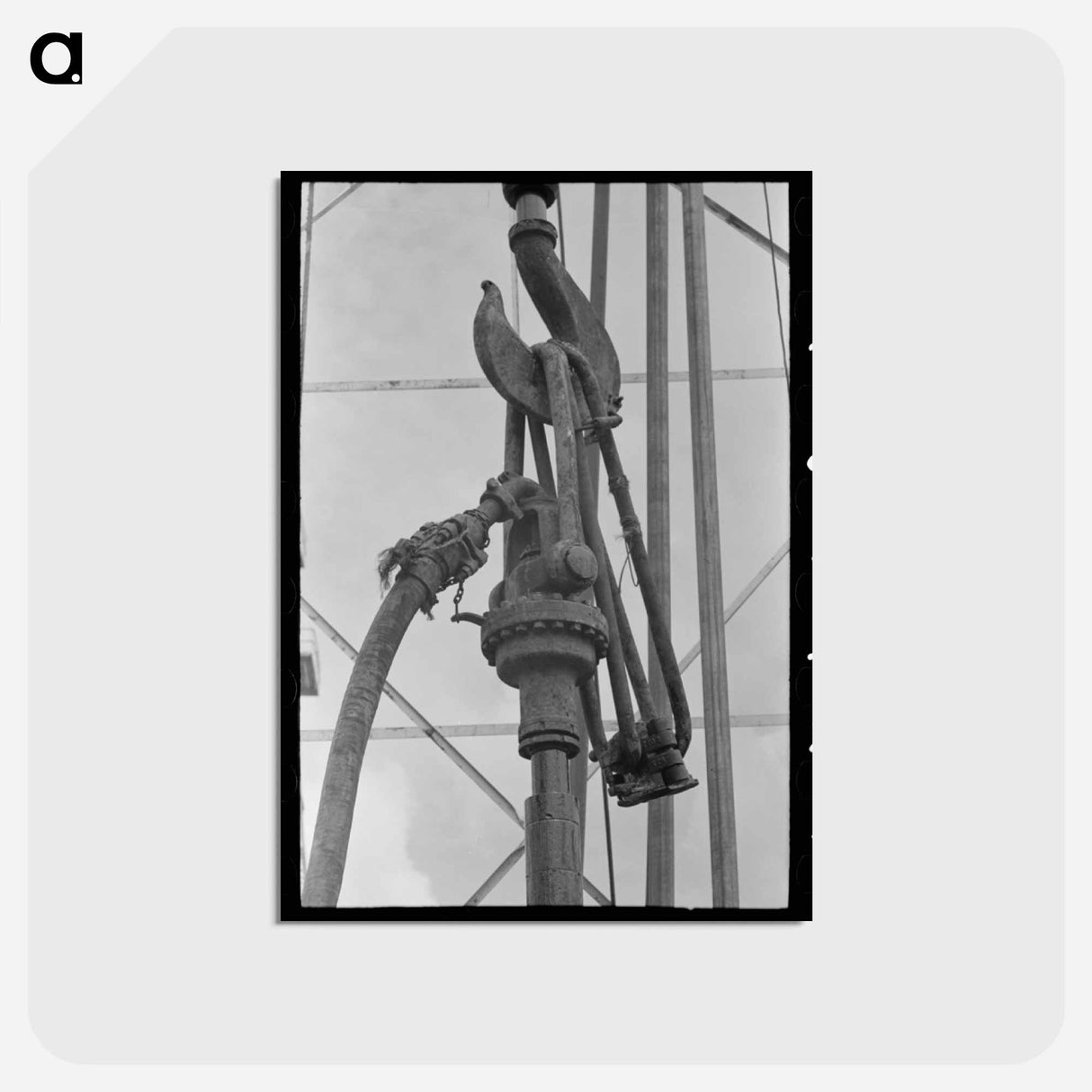 アートポストカード-Oil Well Detail, Kilgore, Texas
 - ラッセル リー Postcard.