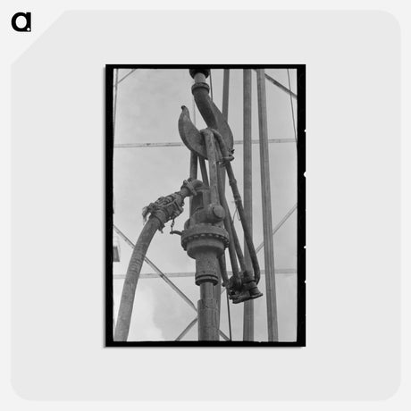 アートポストカード-Oil Well Detail, Kilgore, Texas
 - ラッセル リー Postcard.
