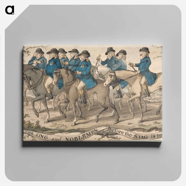 アートパネル-The King and Noblemen Before the Stag is Turn'd Out
 - イェール大学アートギャラリー Canvas.