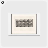 アートポストカード-Lioness and Lion
 - エドワード マイブリッジ Postcard.