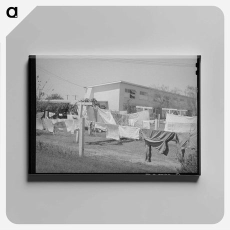 アートパネル-Cotton Gin Yard
 - ラッセル リー Canvas.