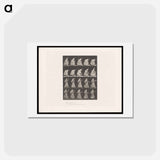 アートポストカード-Woman with Basket and Parasol
 - エドワード マイブリッジ Postcard.