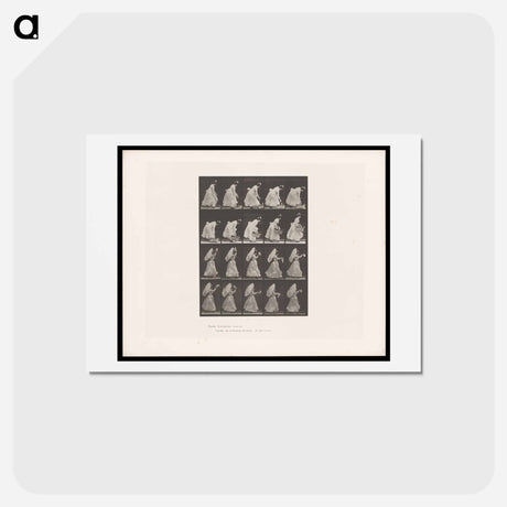 アートポストカード-Woman with Basket and Parasol
 - エドワード マイブリッジ Postcard.