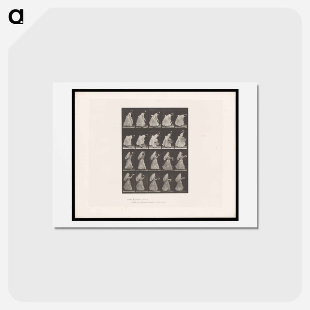 アートポストカード-Woman with Basket and Parasol
 - エドワード マイブリッジ Postcard.