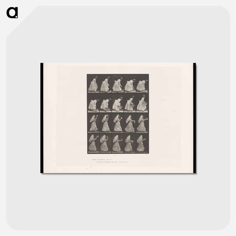 アートポストカード-Woman with Basket and Parasol
 - エドワード マイブリッジ Postcard.