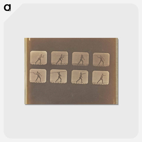 アートポストカード-Lance Throwing
 - エドワード マイブリッジ Postcard.