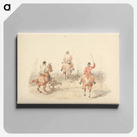 アートパネル-Riders Taking a Fence
 - イェール大学アートギャラリー Canvas.
